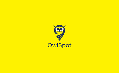 Owl Spot Logo 3d animation app branding design flat graphic design icon illustration illustrator logo logo design minimal minimalistic music logo typography ui ux vector website