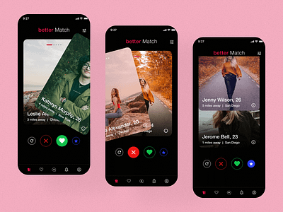 Better Match Application app app development app design branding design graphic design illustration logo mobile design ui ux