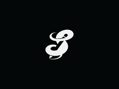 scribe black design icon letter s logo minimal negative space pen scribe simple