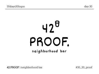 42 proof 42 alcohol bar branding logo neighborhood proof