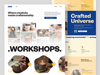 Creative Workshops 🧠 design interaction interface landingpage ui ui design