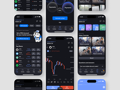 Invest App app application design finance illustration interface invest ios stocks trading ui