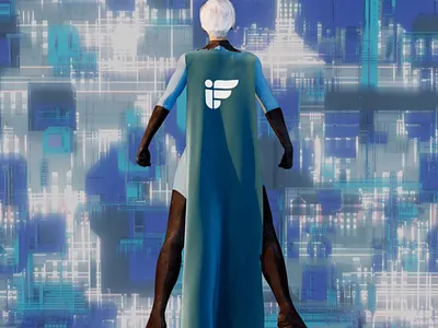 blockchain superhero 3d animation branding cinema cinema 4d gif logo motion motion graphics ui