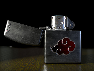 Lighter Zippo 3d game art hard surface props 3d