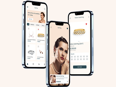 Jewellery Mobile Application Design app design application design apps design fogma jewellery mobile app jewelleryapp jwellery app mobile app ui uidesign uiux