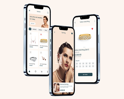 Jewellery Mobile Application Design app design application design apps design fogma jewellery mobile app jewelleryapp jwellery app mobile app ui uidesign uiux