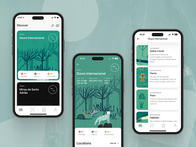 Passaporte Natura, experiencing nature. animation app clean design illustration mobile mobile design nature significa ui ux