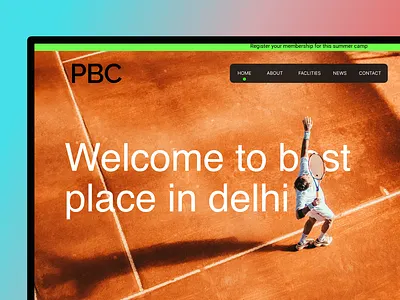 Sports club website branding design graphic design logo typography ui ux vector web design