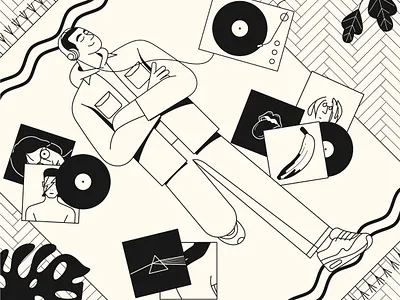 Music character design graphic design illustration
