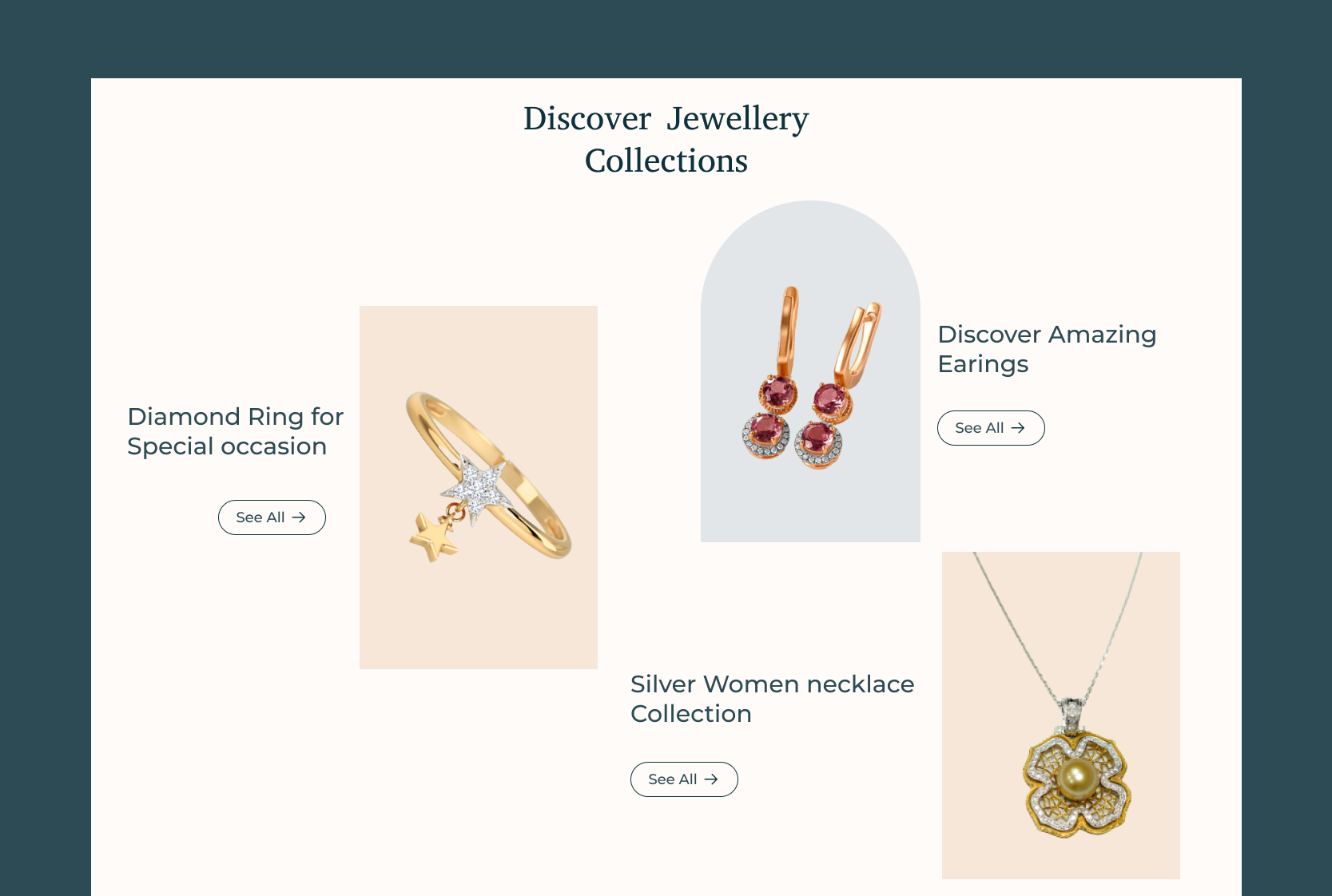 Jewellery Landing Page Design by Radhika Amethiya on Dribbble