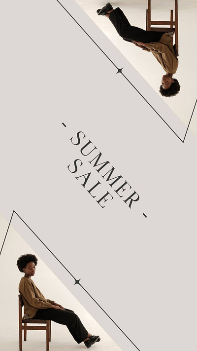 Upside Down Summer Sale design portrait