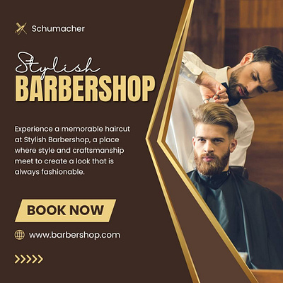 Modern Stylish Barbershop boy business