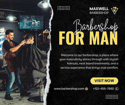 Modern Maxwell Barbershop For Man boy business