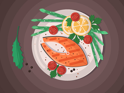 food design flat food illustration vector