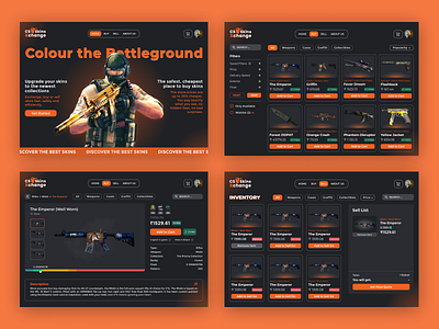 CS2skinsXchange: Revolutionizing CSGO Trading (Desktop Version) branding csgo design gamingcommunity logo skintrading ui ux webdesign