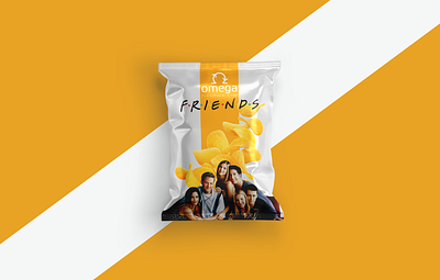 Friends Waffer - Package Design branding design graphic design illustration mockup vector