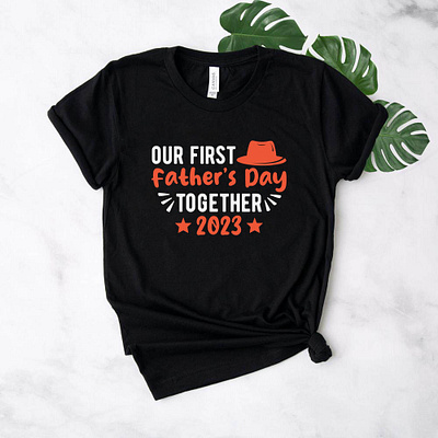 Father's Day Typography T-Shirt Design 2023 amazon custom dad dady etsy father and daughter father and son father day 2023 first fathers day fiverr graphic design graphic t shirt happy fathers day illustration promote dad t shirt t shirt design t shirt designer teespring typography