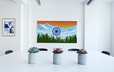 Indian Flag Illustration branding graphic design illustration mockup vector