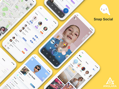 Snap Social chat fresh design latestdesign profile redesign snap snapchat snapsocial socialmedia textchat users videocall videochat