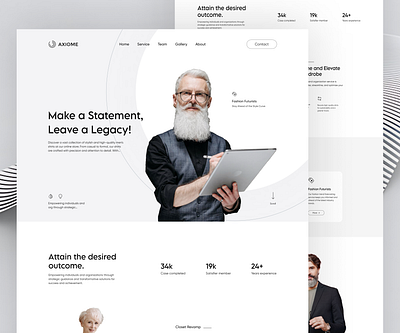 Consulting Website Design design minimal website