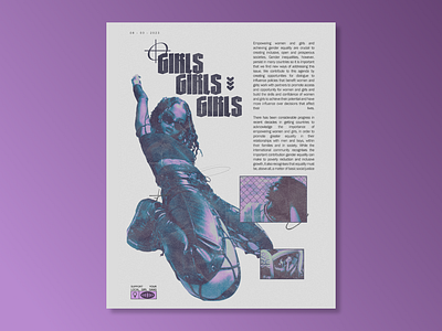 Girls Girls Girls - International Women's Day 2023 design flyer graphic design poster poster design poster graphic print print design visual graphic zine