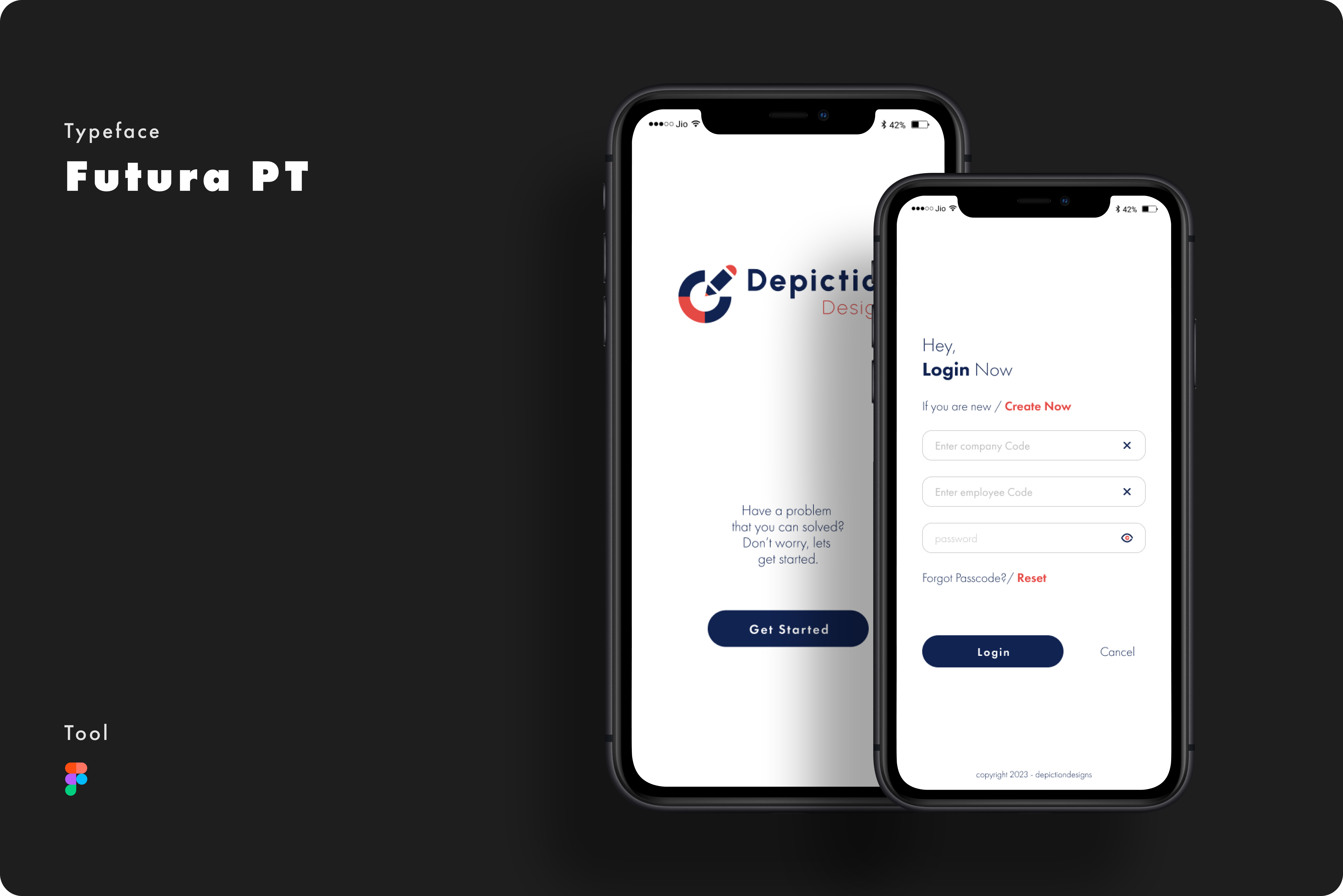Login Page app design figma hr hrm hrms login mobileapp ui ux