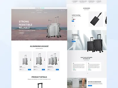 Licenty Home Page design e commerce e commerce web e commerce web design e commerce website home page design homepage design licenty licenty suitcase product web design suitcase suitcase its accessories suitcase web design ui ui design ui ux design uiux ux ux design web design