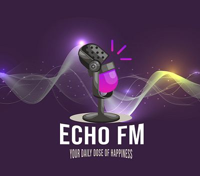 ECHO FM - By Birju Bharuchi branding graphic design logo ui
