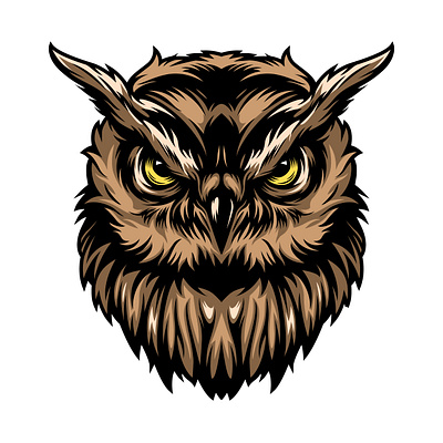 Owl illustration graphic design illustration logo vector