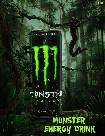 Monster Energy drink advertisement design advertisement creative graphic design manipulation
