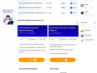 Digilearning-A Learning Community Platform branding logo ui