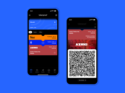 tokenproof app redesign mobile app product design ticketing typography ui uiux design web3