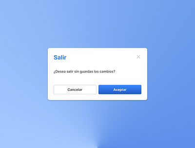 Modal Exit / Modal de Salir web design ui