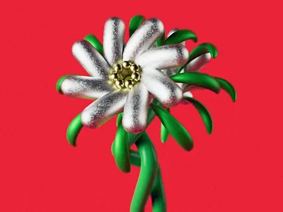 Flower_03 animation art eco flower gif illustration nature plastic real unreal