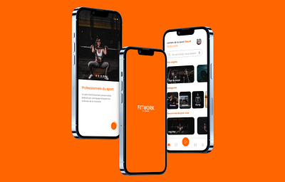 FitWork by ORANGE app branding design graphic design illustration typography ui ux