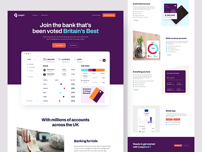 Online Banking Website Design banking design figma homepage landing page modern design online banking uihut web design webdesign webflow webflow design website website design website design ui