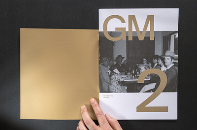 Gentil Memoria Vol.2 adobe indesign editorial graphic design pantone gold printing typography