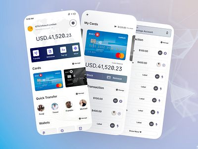 Finance Mobile App banking design finance fintech internet banking mobile app ui ui design ux