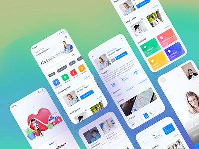 Doctor Appointment Booking App appointment design doctor healthcare medical mobile app ui ui design ux