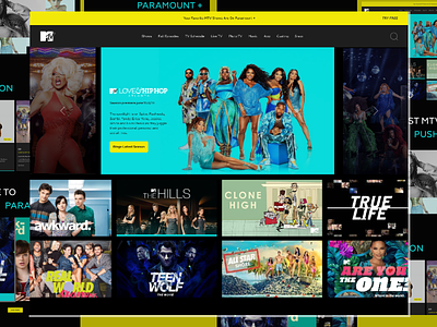 Redesign MTV app branding design graphic design illustration logo typography ui ux vector