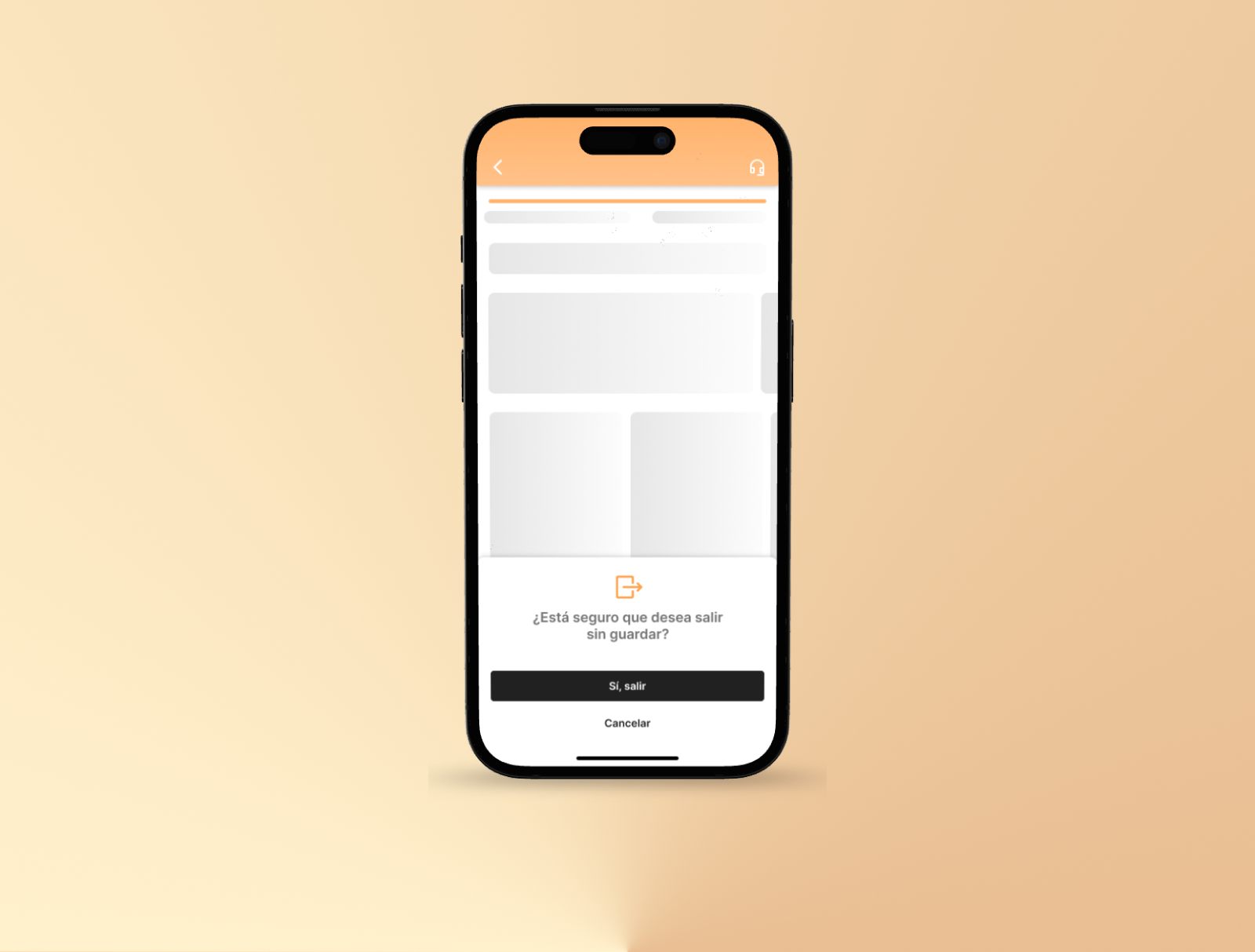 Exit modal mobile app design ui ux