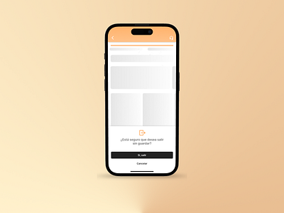 Exit modal mobile app design ui ux