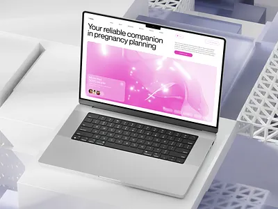 Fertilia® - Pregnancy App / Fertility Mobile femtech fertility app fertility app onboarding fertility clinic fertility interface fertility landing fertility startup fertility ui fertility web fulcrum healtcare ivf macbook minimalism period tracking pink pregnancy tracking trend ui women health