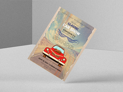 Vintage Flyer branding business card design flyer flyer design flyer template flyers vintage car flyer vintage flyer vintageflyer