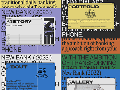 New Bank blog branding concept design graphic design illustration logo typography ui ux website