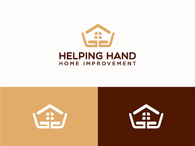 Helping Hand Logo Design. brand brandidentity branding design estate flat graphic design hand help home icon logo logodesign logodesigner logoinspiration logomark logos premium real visualidentity