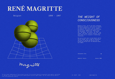 René Magritte - Semiotic Idylls | Typography design design editorial graphic design typography