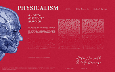 Physicalism - Philosophical Series | Typography design design editorial graphic design typography