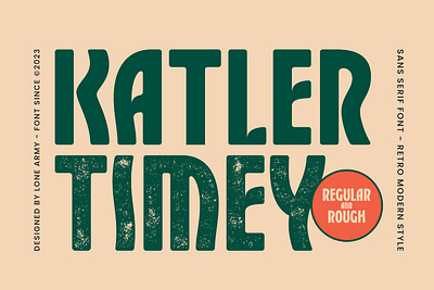 Katler Timey - Modern Retro Condenced Font condence font display font flow flow font font liquid font logo font modern retro vintage