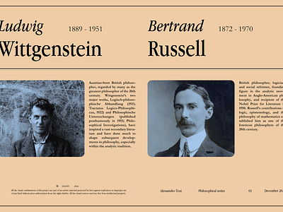 Philosophical Series | Typography design design editorial graphic design typography